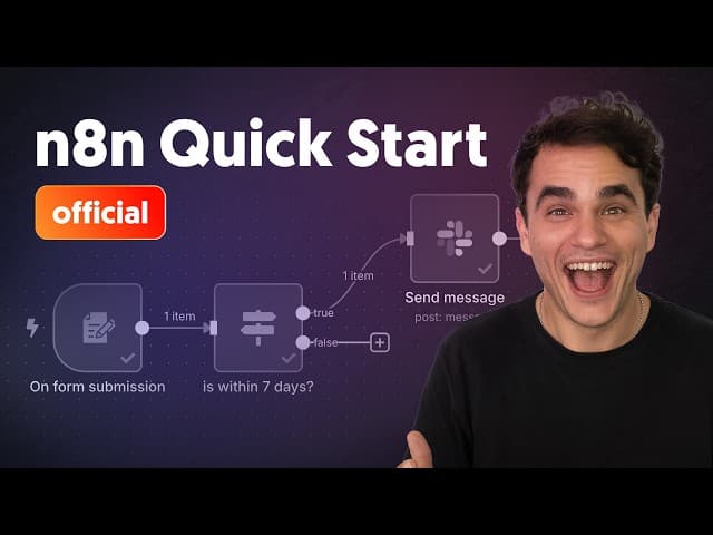 YouTube thumbnail for n8n